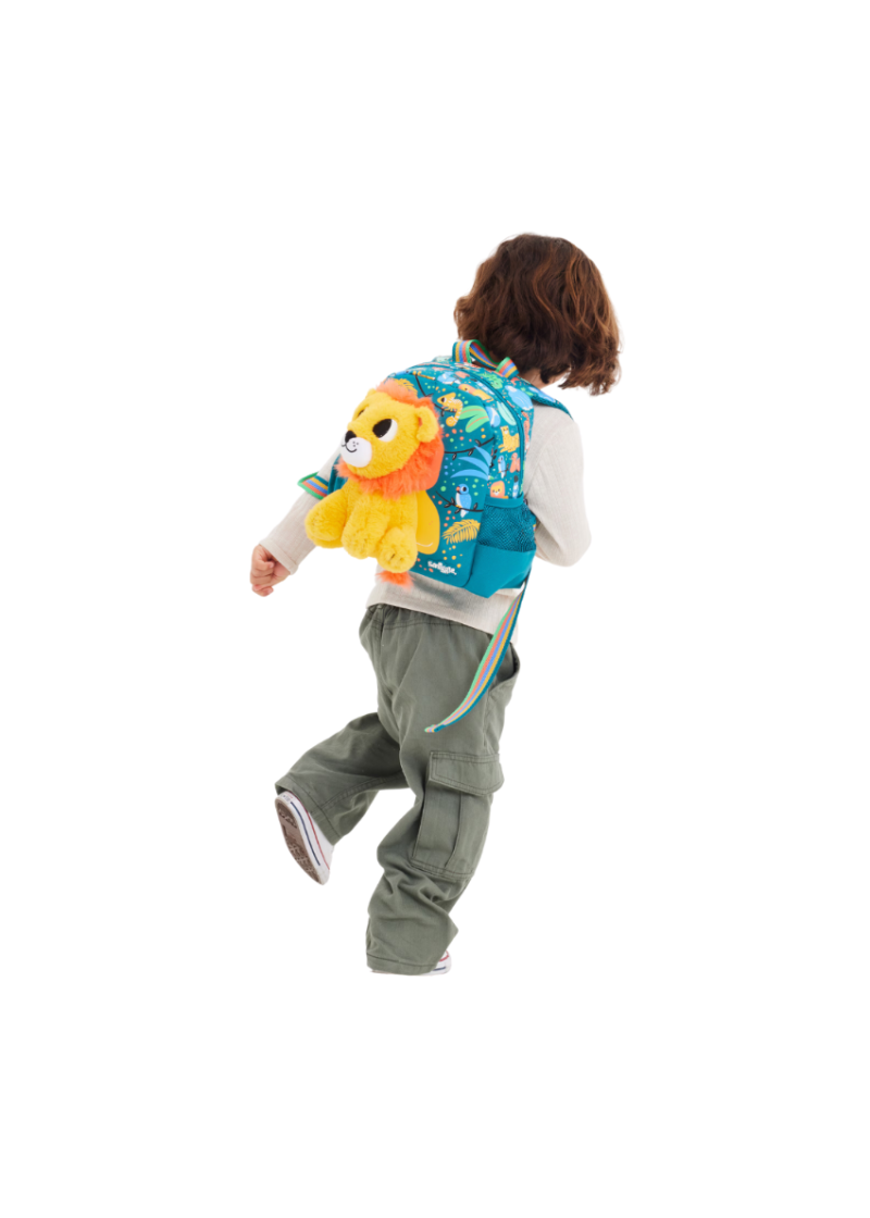 Lion Big Dreams Teeny Tiny Backpack with Detachable Plush Toy, 26cm