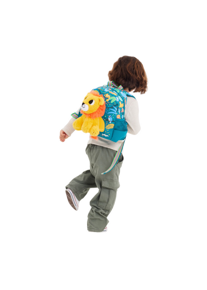 Lion Big Dreams Teeny Tiny Backpack with Detachable Plush Toy, 26cm