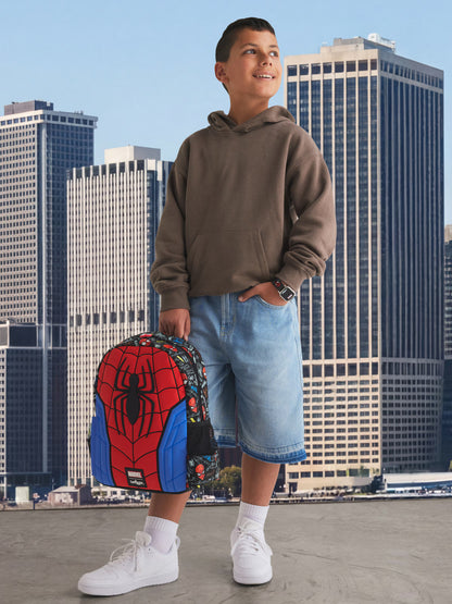 Smiggle Spiderman Junior Hoodie Backpack, 36cm