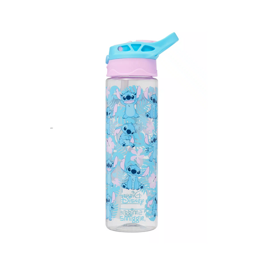 Stitch Plastic Flip Drink Bottle 650Ml