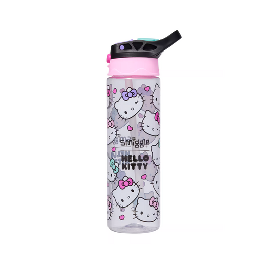 Hello Kitty Plastic Flip Drink Bottle 650Ml