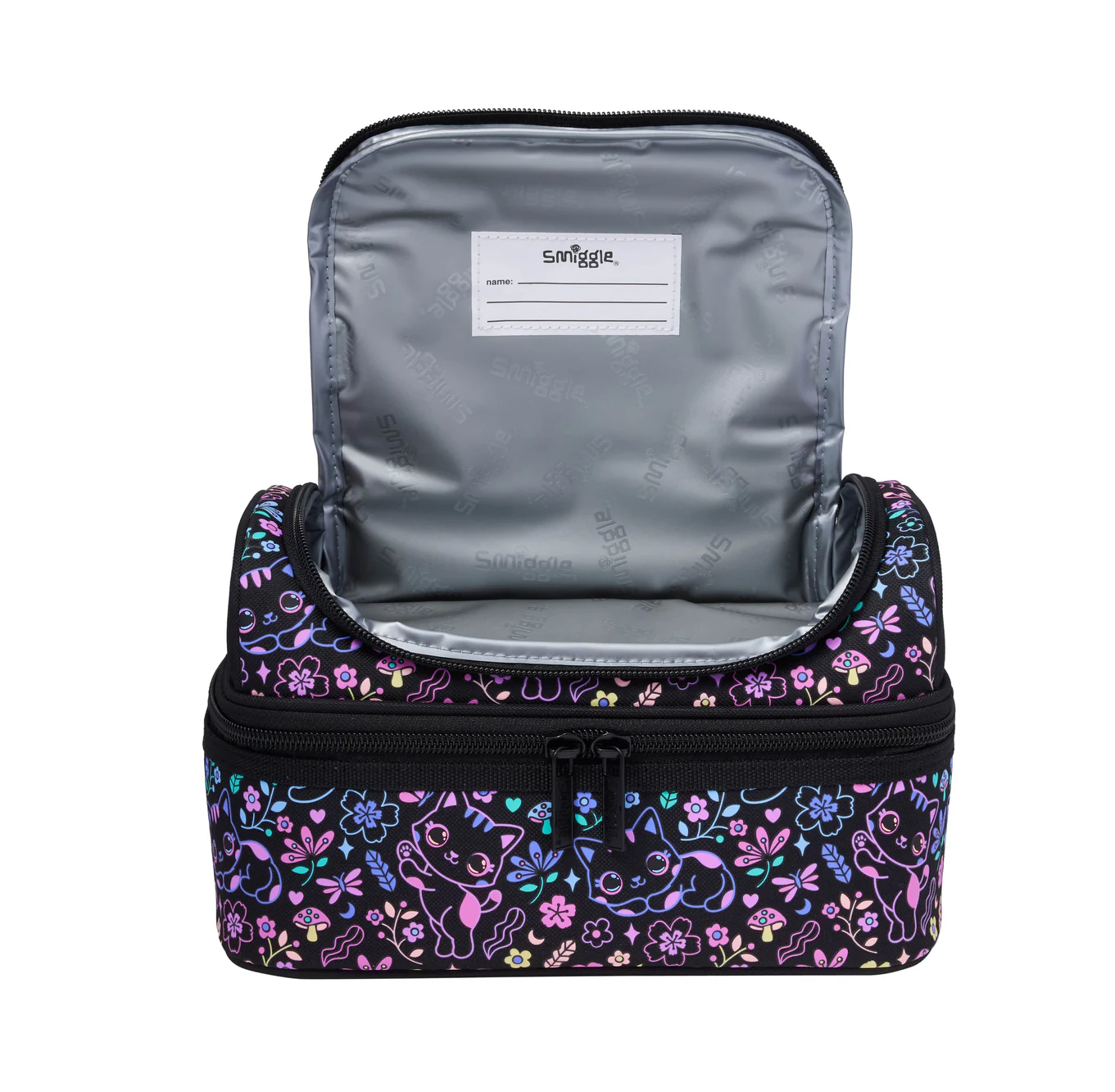 Black Cat Double Decker Lunch Bag