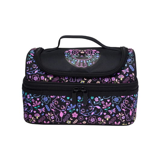 Black Cat Double Decker Lunch Bag