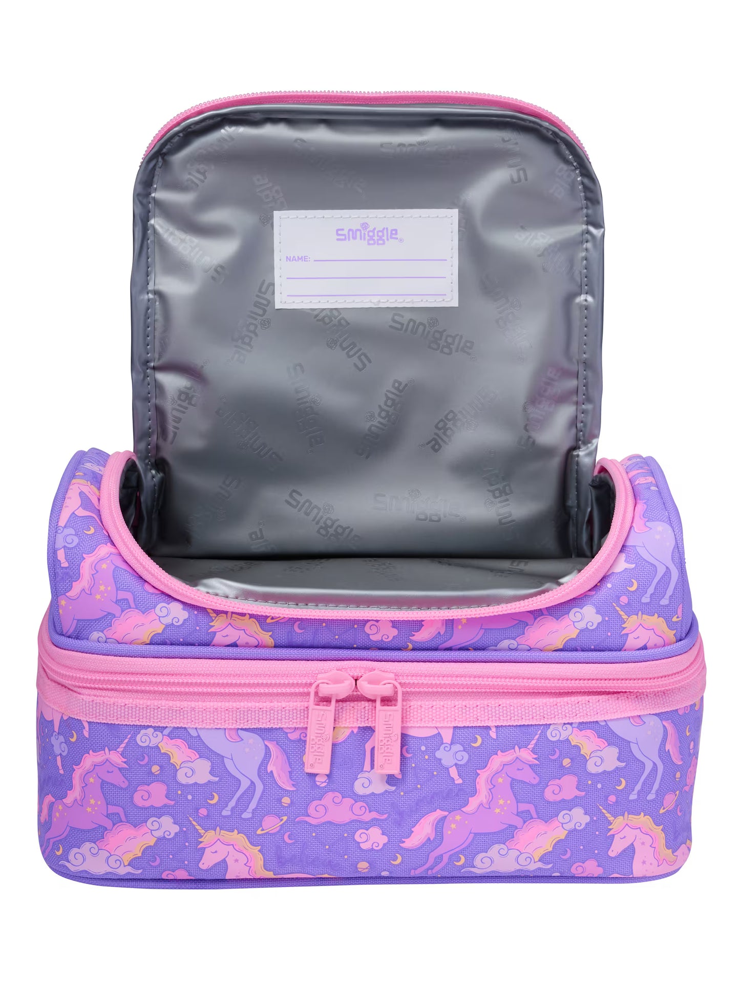 Purple Unicorn Double Decker Lunch Bag
