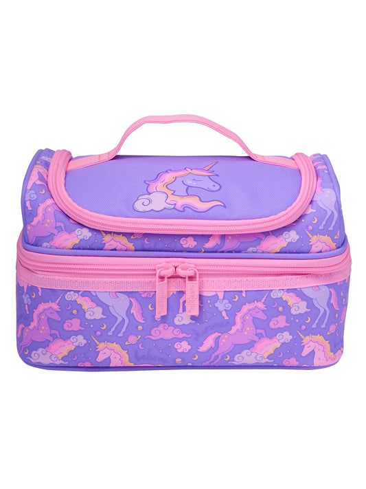 Purple Unicorn Double Decker Lunch Bag