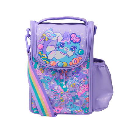 Purple Adventurous Cat Lunch Bag