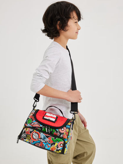 Marvel Double Pocket Lunch Bag With Strap