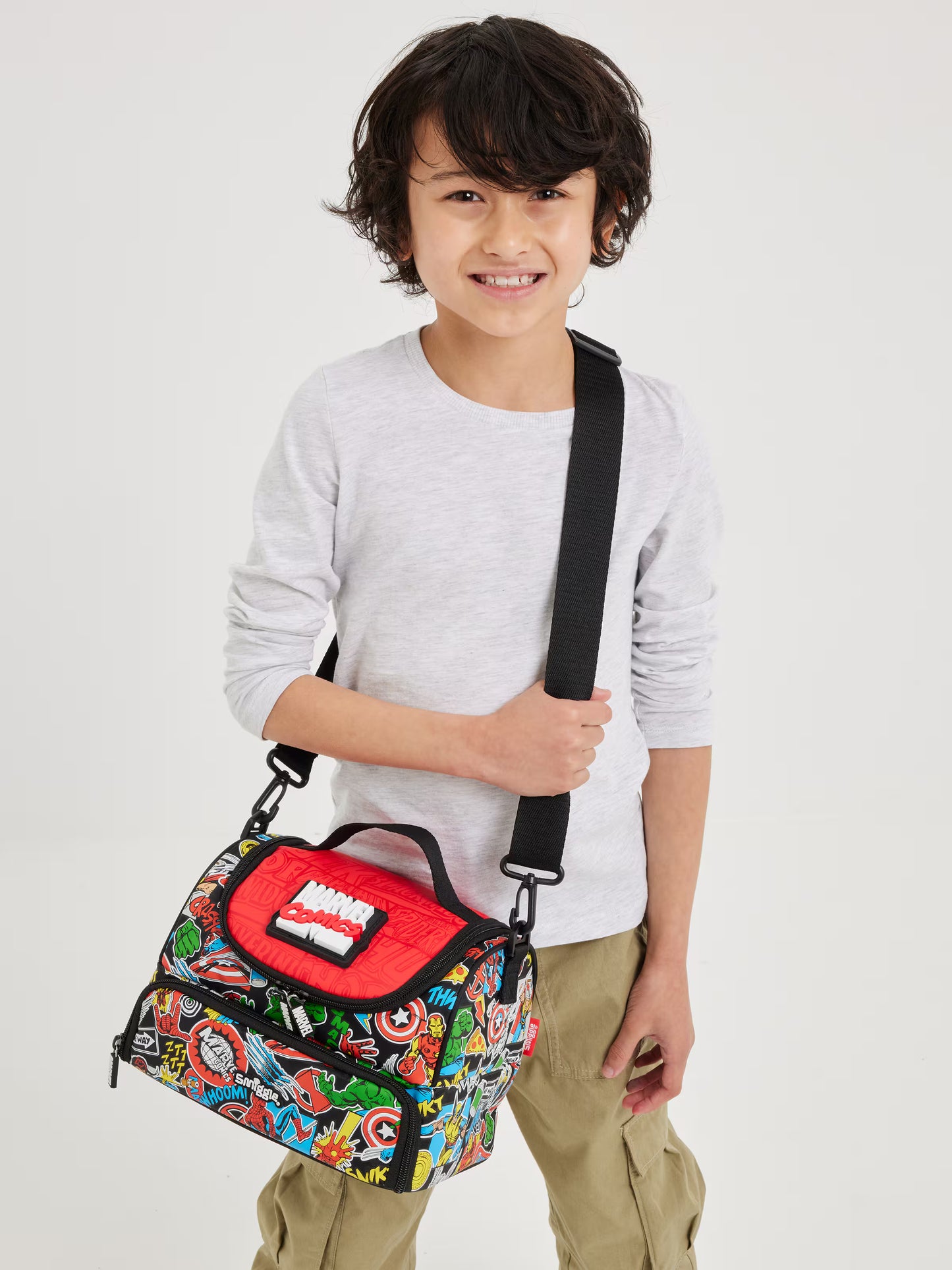 Marvel Double Pocket Lunch Bag With Strap