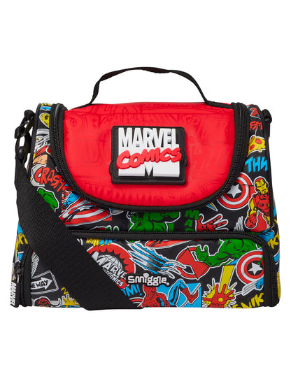 Marvel Double Pocket Lunch Bag With Strap