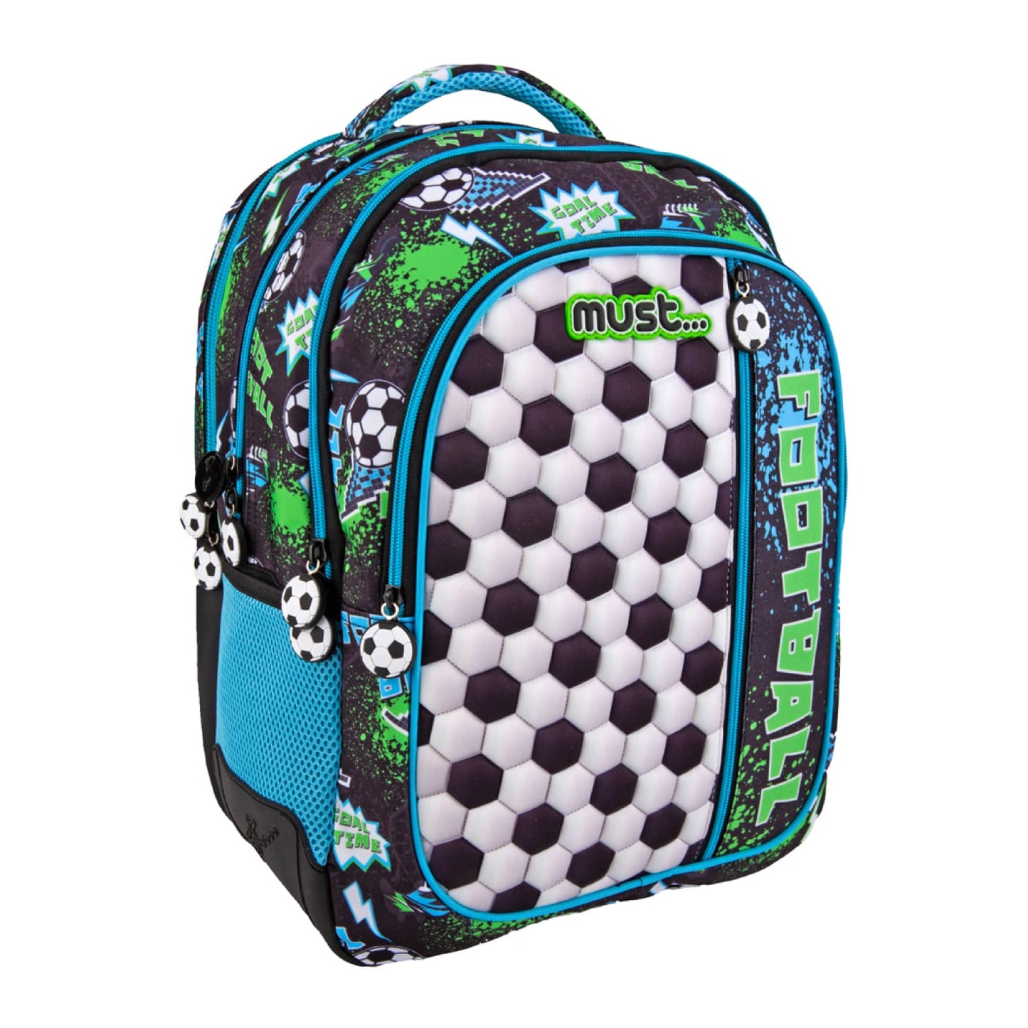 Must Team multi 17" backpack 4 compartments football