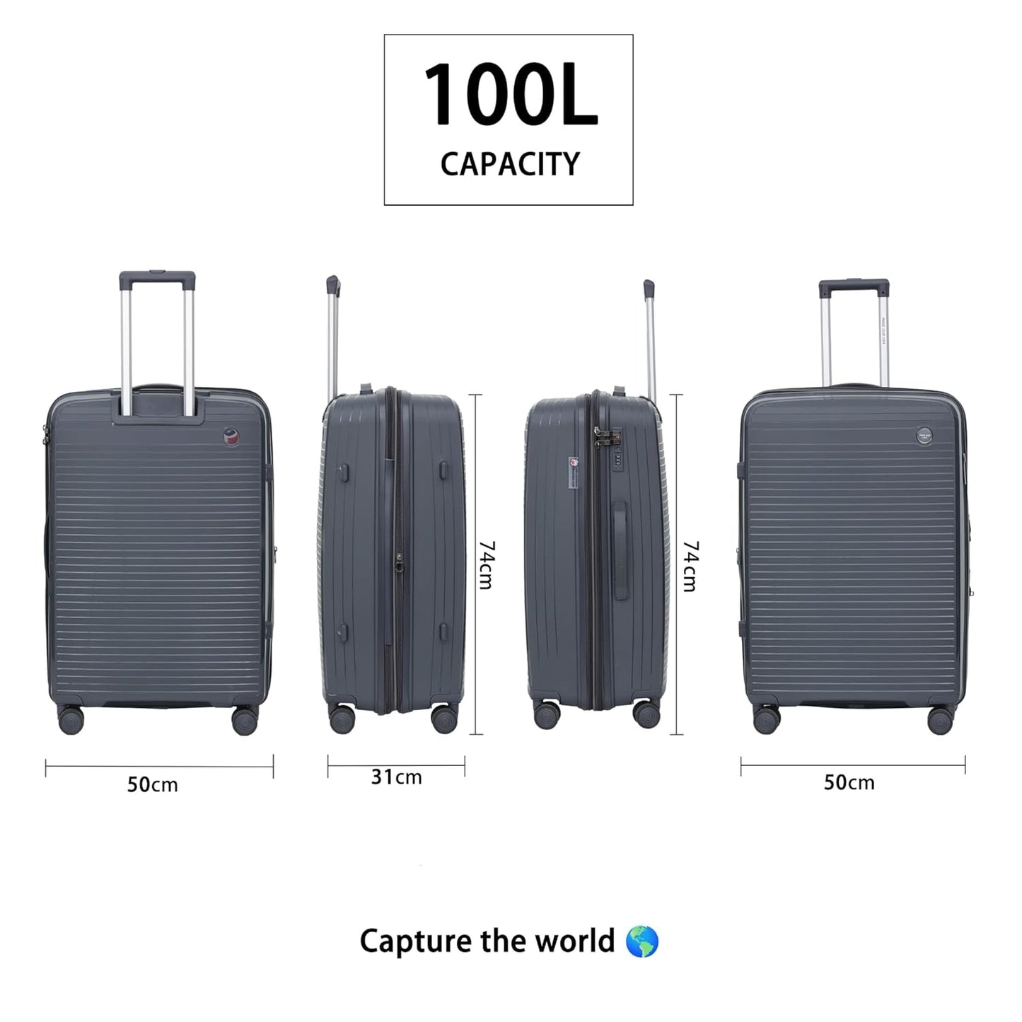 PP Luggage - 28" - Grey