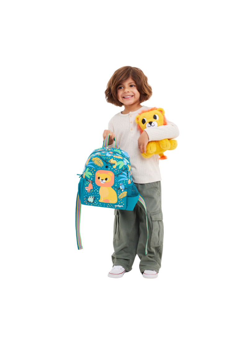Lion Big Dreams Teeny Tiny Backpack with Detachable Plush Toy, 26cm