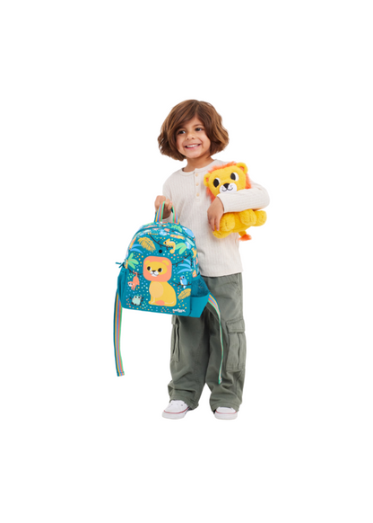 Lion Big Dreams Teeny Tiny Backpack with Detachable Plush Toy, 26cm