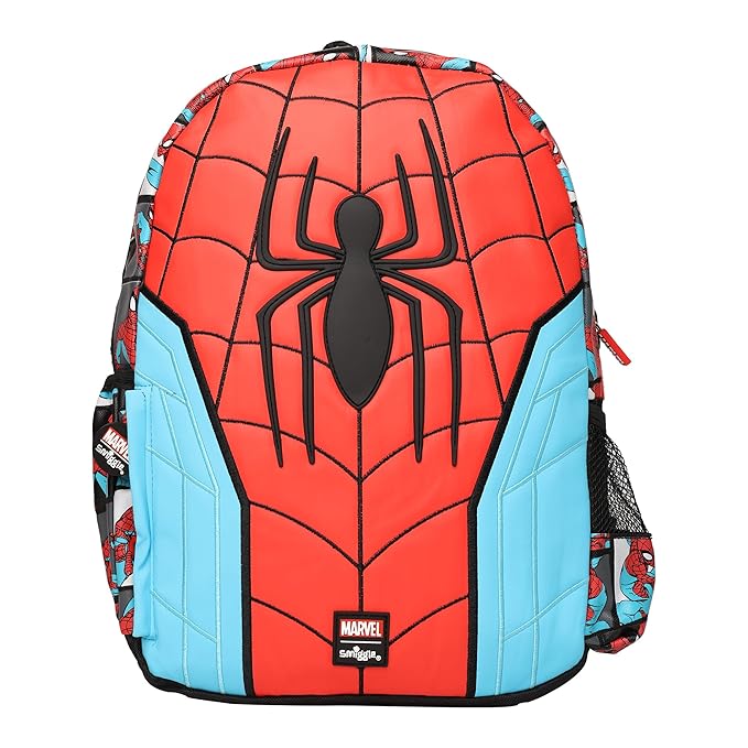 Smiggle Spiderman Junior Hoodie Backpack, 36cm