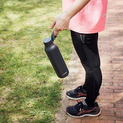 Quokka Grey 630ML with Silicone Hook | Stainless Steel Water Bottles BPA Free | Double Wall Thermal Bottle