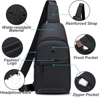 Arctic Hunter Crossbody - Chestbag XB13001  Black