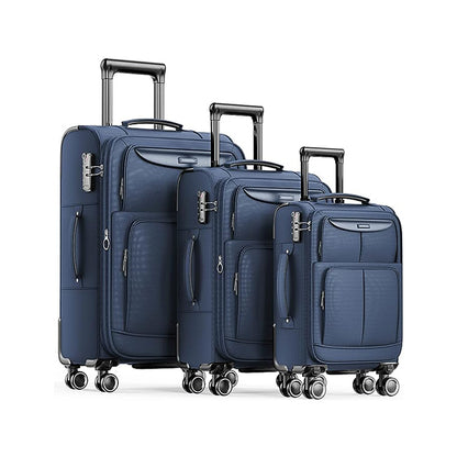 Showkoo Fabric Luggage Set - Navy Blue