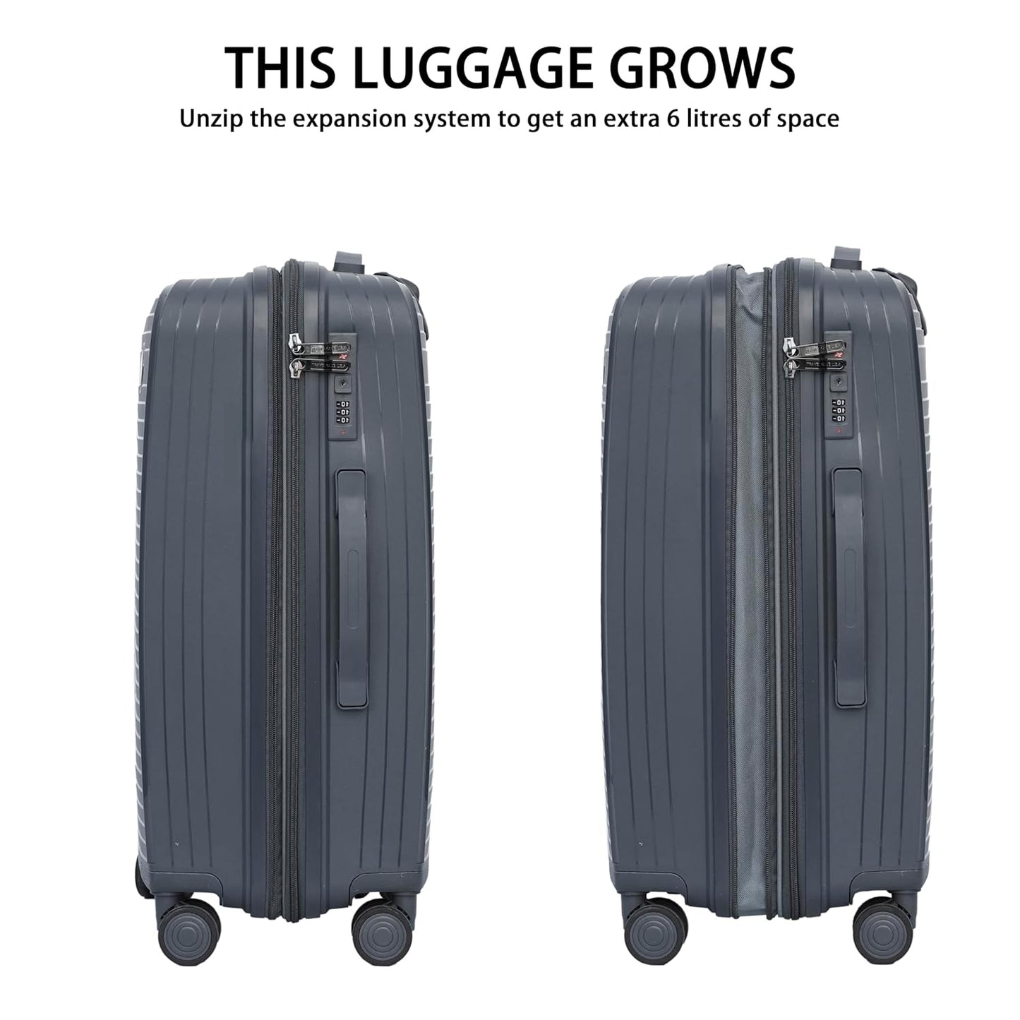 PP Luggage + Cup Holder - 28" - Dark Grey
