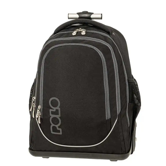 Trolley School Backpack Rolling Cart Black