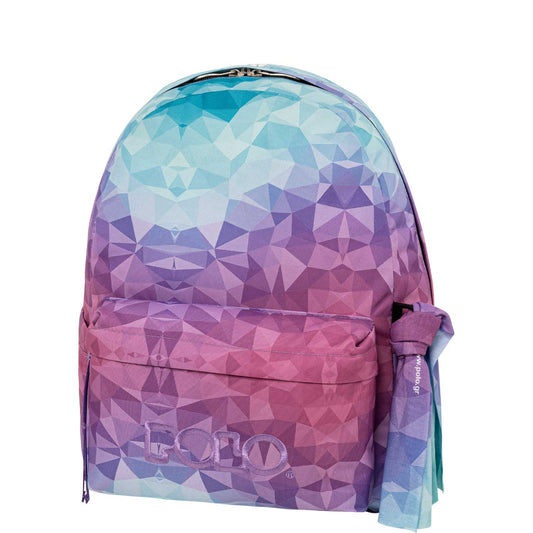 Original Scarf Shapes Backpack - CYAN/FUCHSIA
