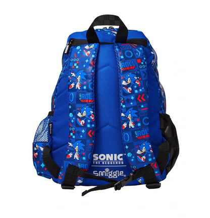 Smiggle Blue Junior Sonic The Hedgehog Hoodie Backpack ,38cm