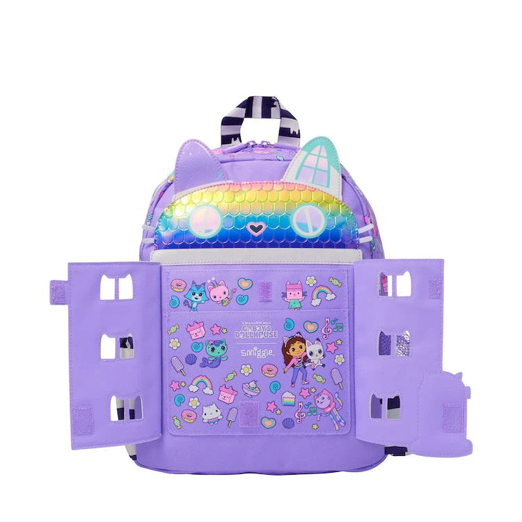 Smiggle Gabby's Dollhouse Junior Backpack, 36cm