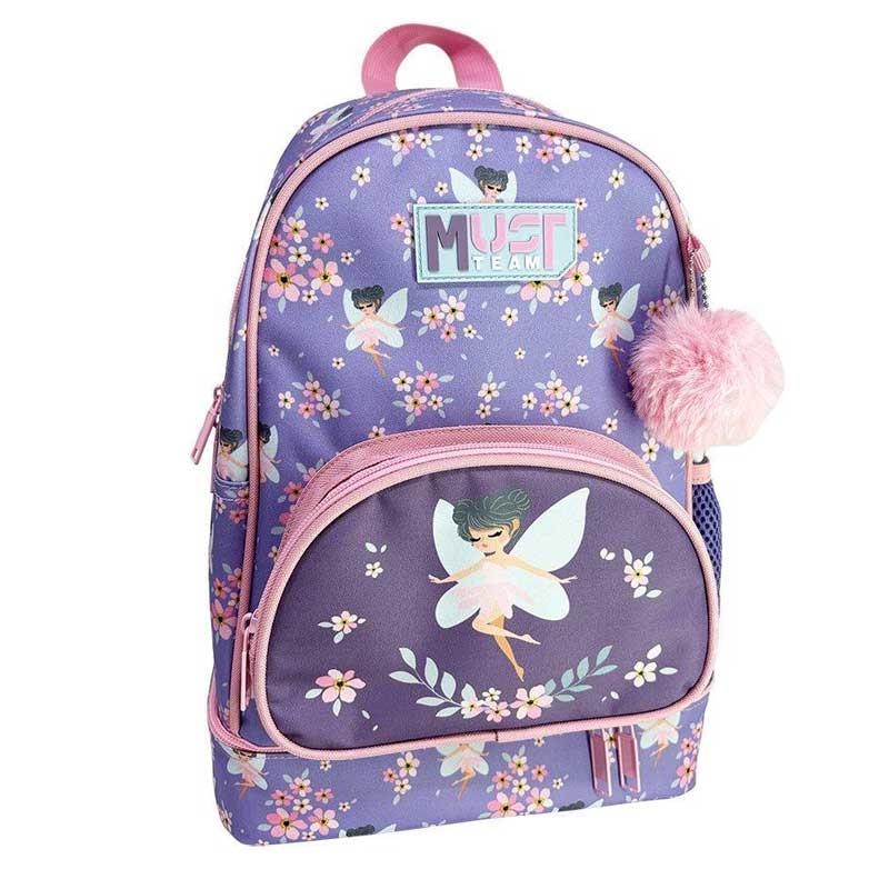 Must Team 14.5" backpack with iso thermal lunch case fairy, 36cm