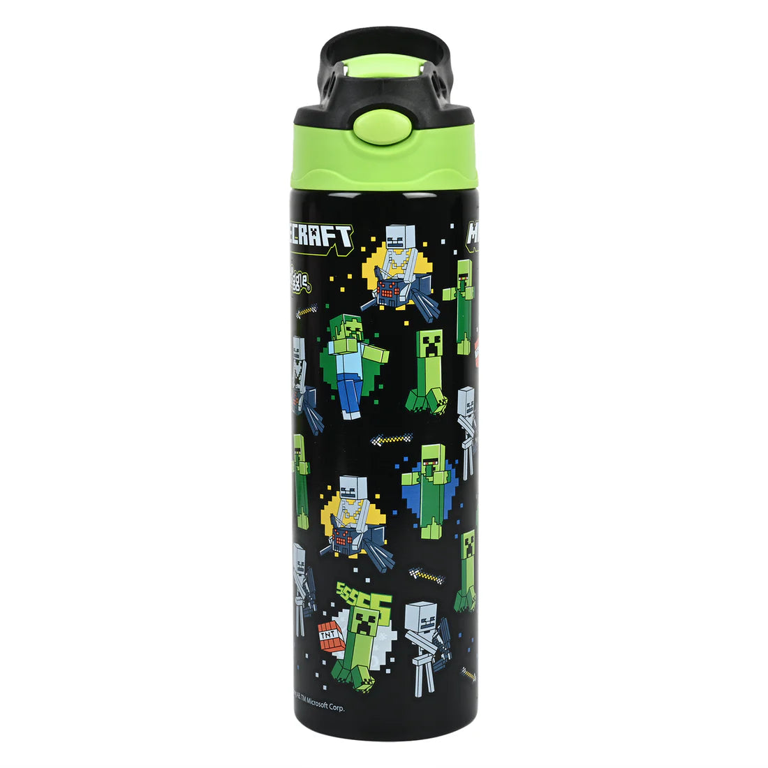 Minecraft Water Bottle With Flip Spout 520ml