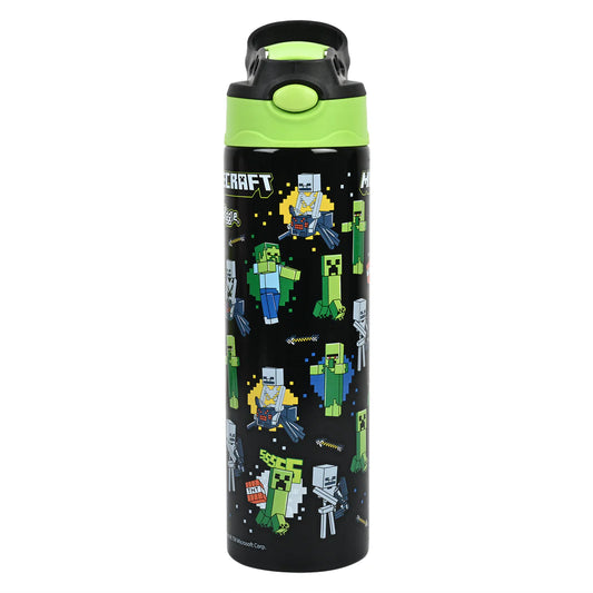 Minecraft Water Bottle With Flip Spout 520ml