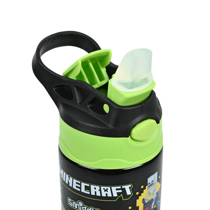 Minecraft Water Bottle With Flip Spout 520ml