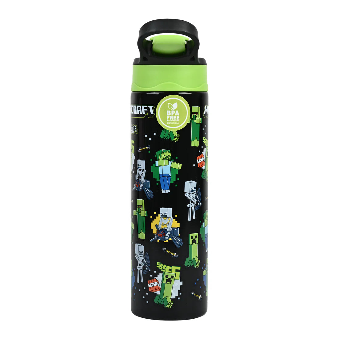 Minecraft Water Bottle With Flip Spout 520ml