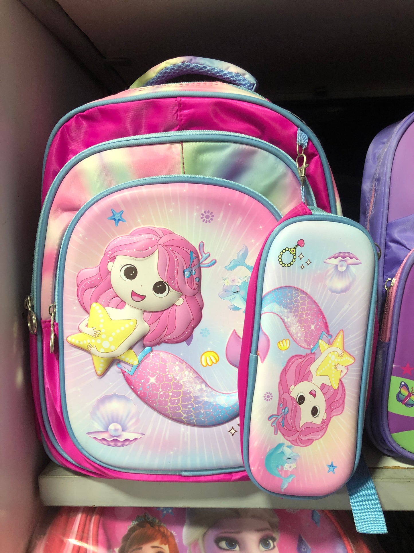 Mermaid Backpack + Pencil Case
