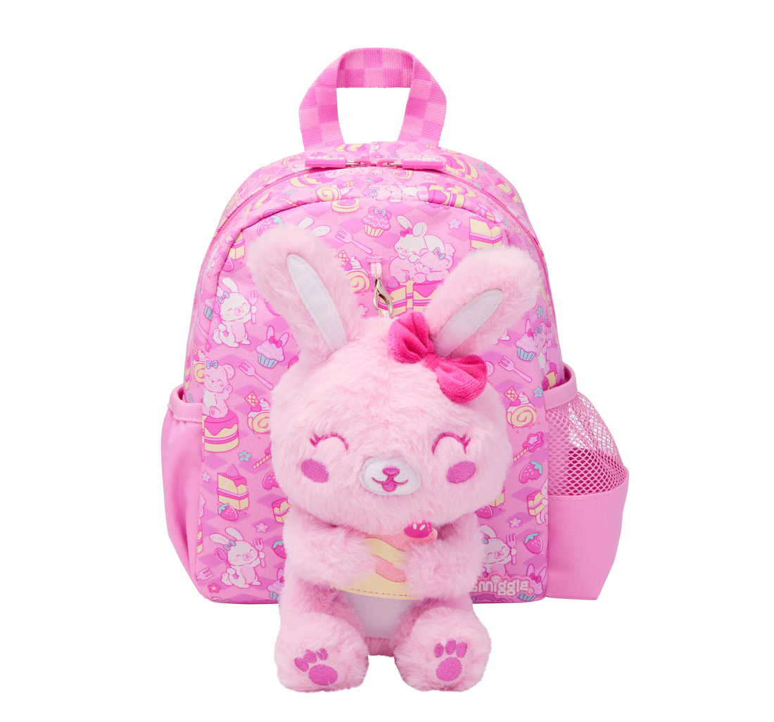 Teeny Tiny Pink Out & About Backpack with Detachable Plush Toy, 26cm