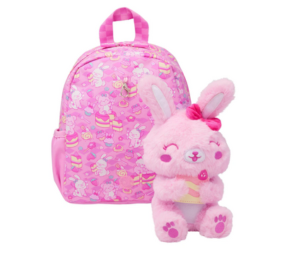 Teeny Tiny Pink Out & About Backpack with Detachable Plush Toy, 26cm