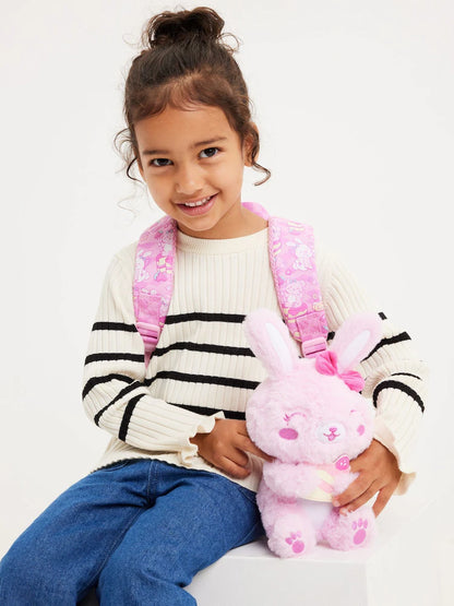 Teeny Tiny Pink Out & About Backpack with Detachable Plush Toy, 26cm