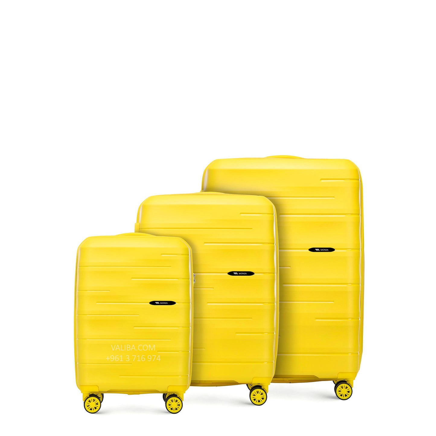 Monza PP Luggage Set - Yellow