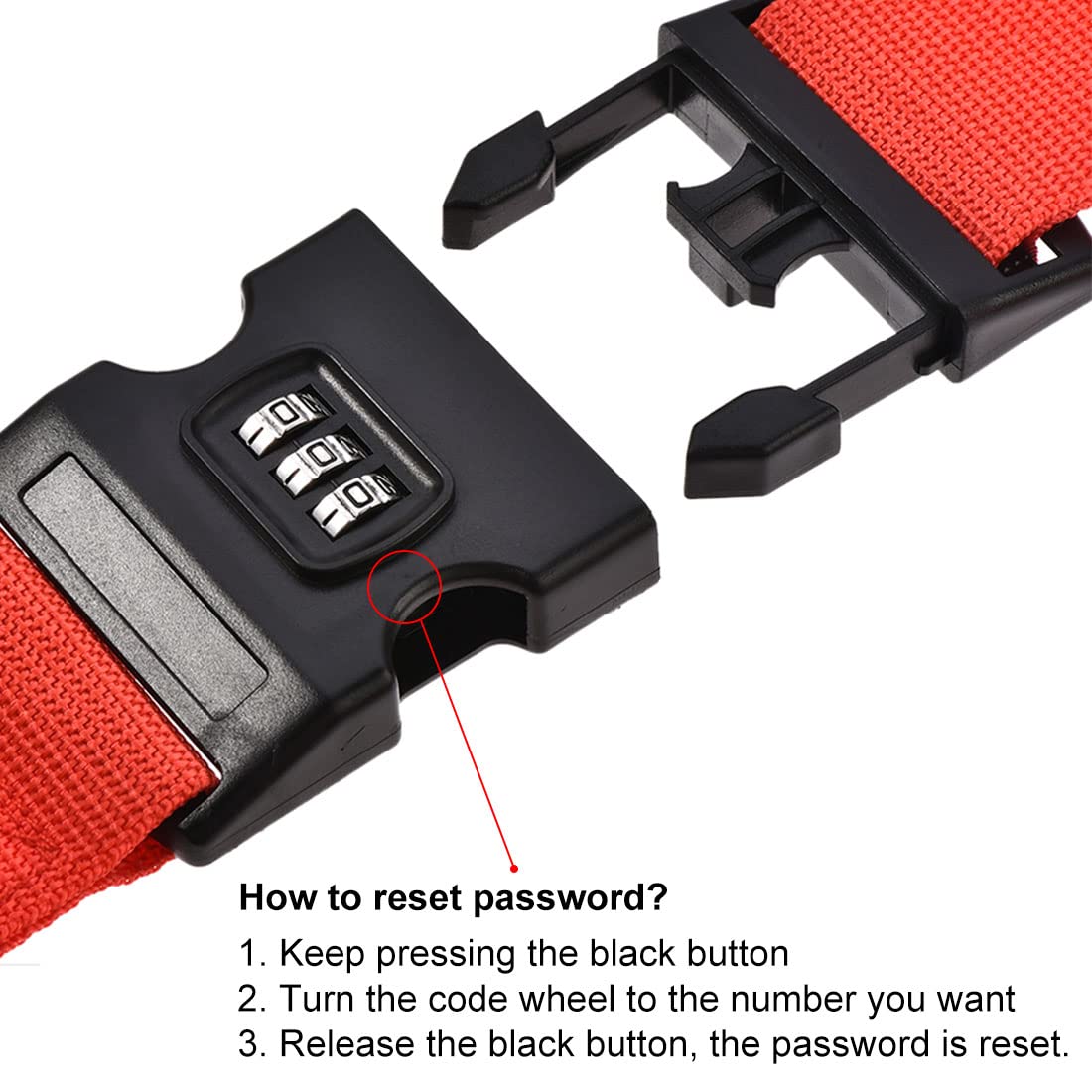 Luggage Strap with Lock
