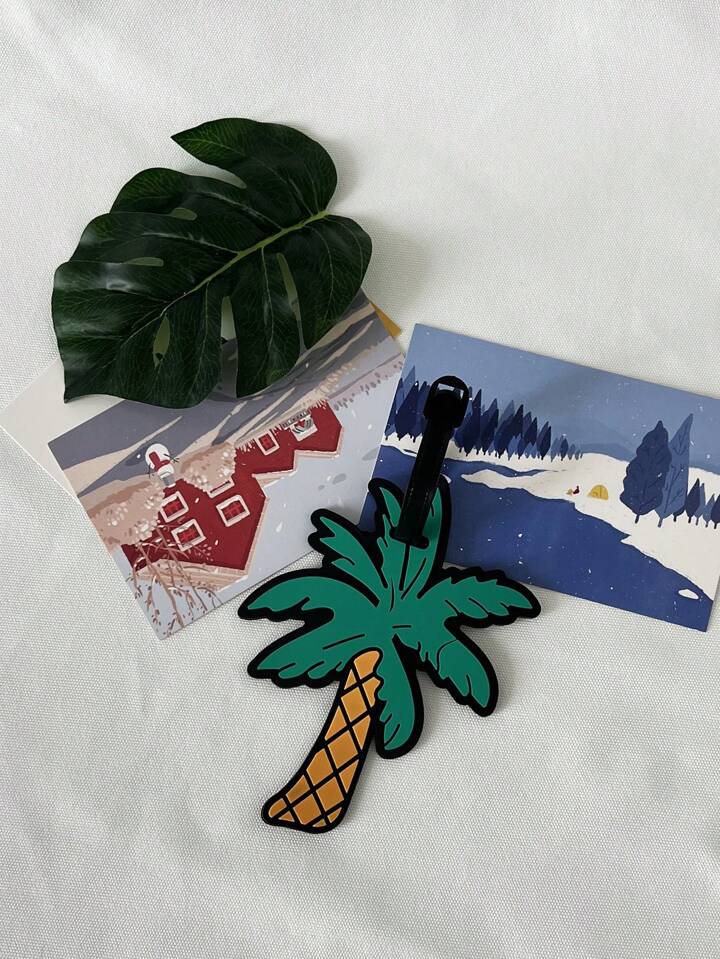 Palm Tree Luggage Name Tag