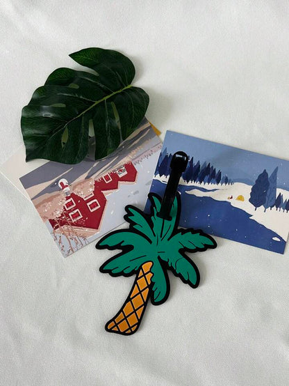 Palm Tree Luggage Name Tag