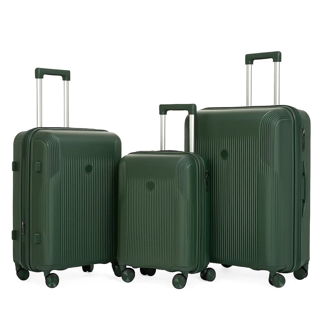 Monza PP Luggage Set - Dark Green
