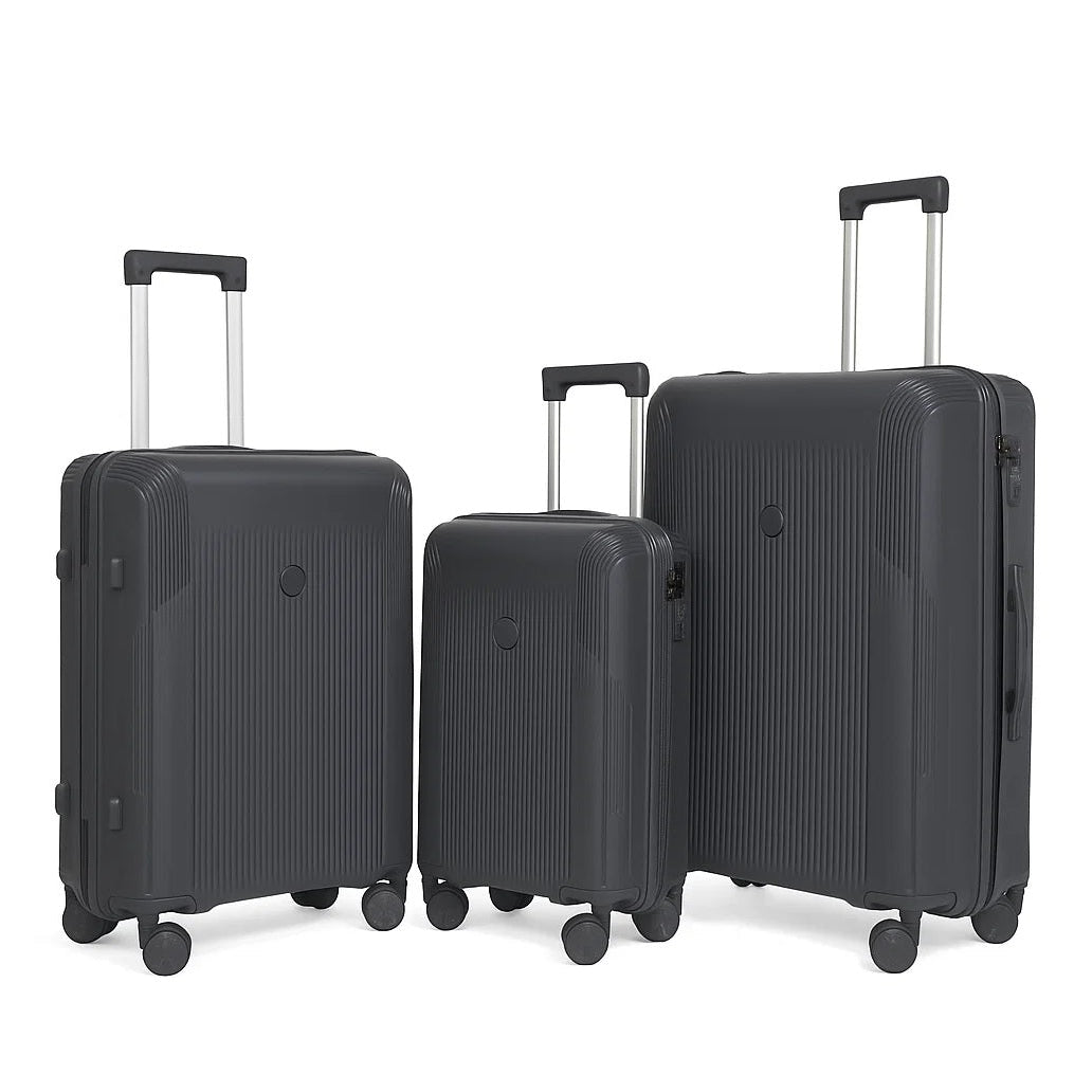 Monza PP Luggage Set - Dark Grey