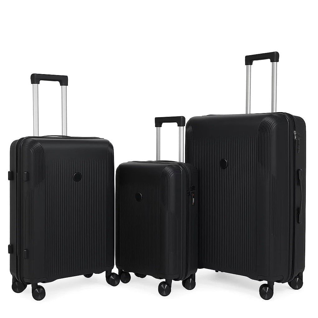 Monza PP Luggage Set - Black