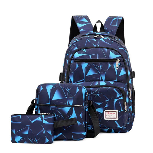 Blue Backpack Set 3 pcs