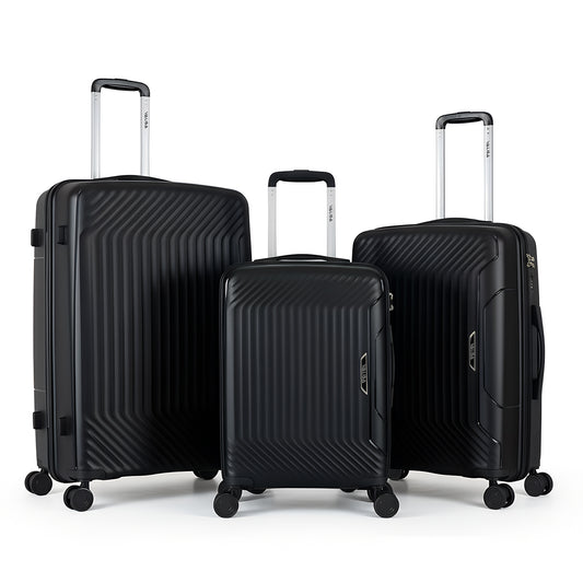 Coast 3 Piece Luggage Set - Midnight Black