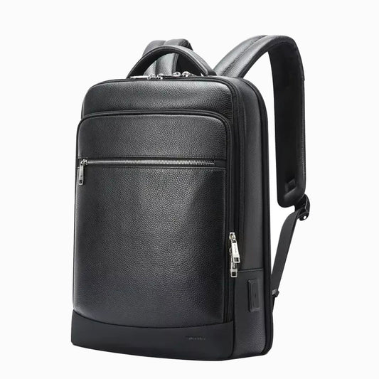 Valiba Leather Laptop Backpack - 15.6inch Laptop