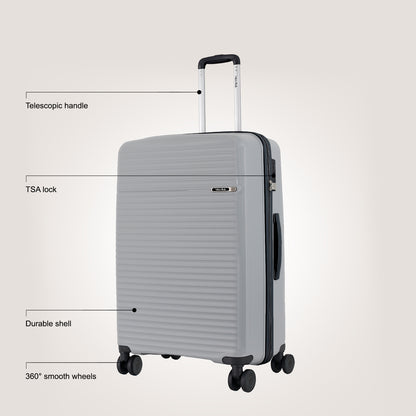 Valiba PP Luggage - 24" - Light Grey