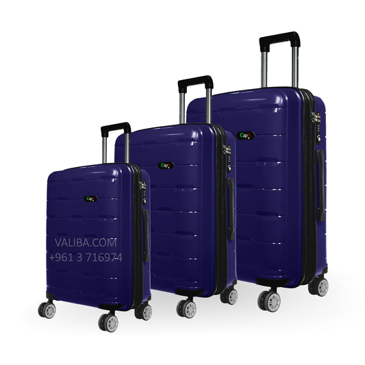 Capri PP Luggage Set - Blue