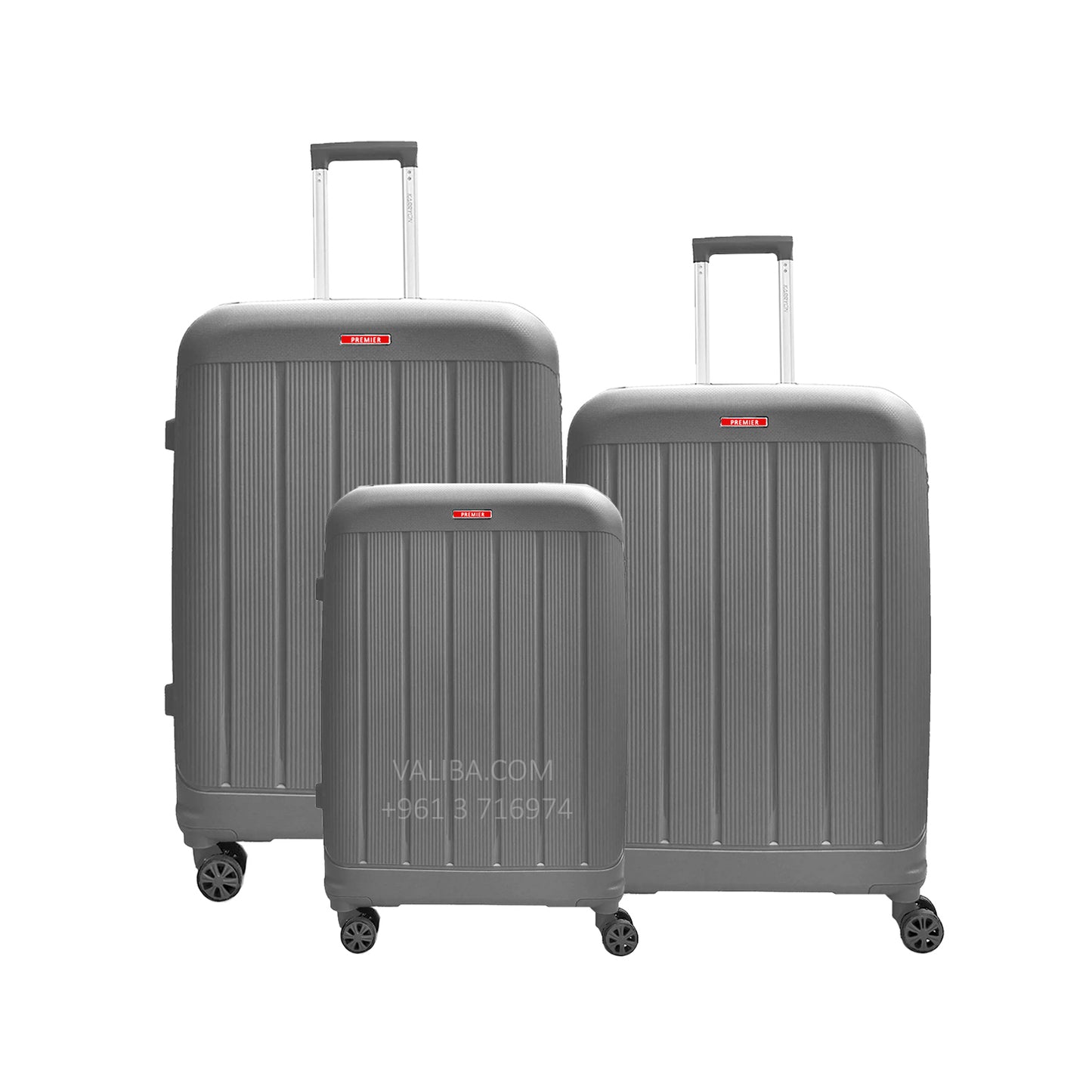 Premier PP Luggage Set - Dark Grey