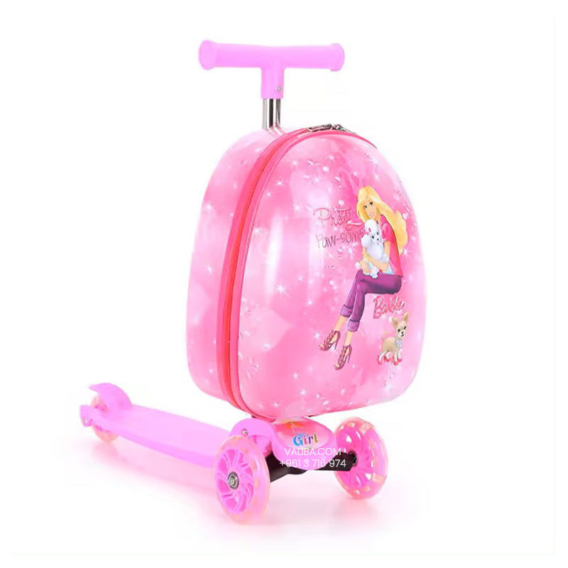 Kids scooter suitcase - Barbie