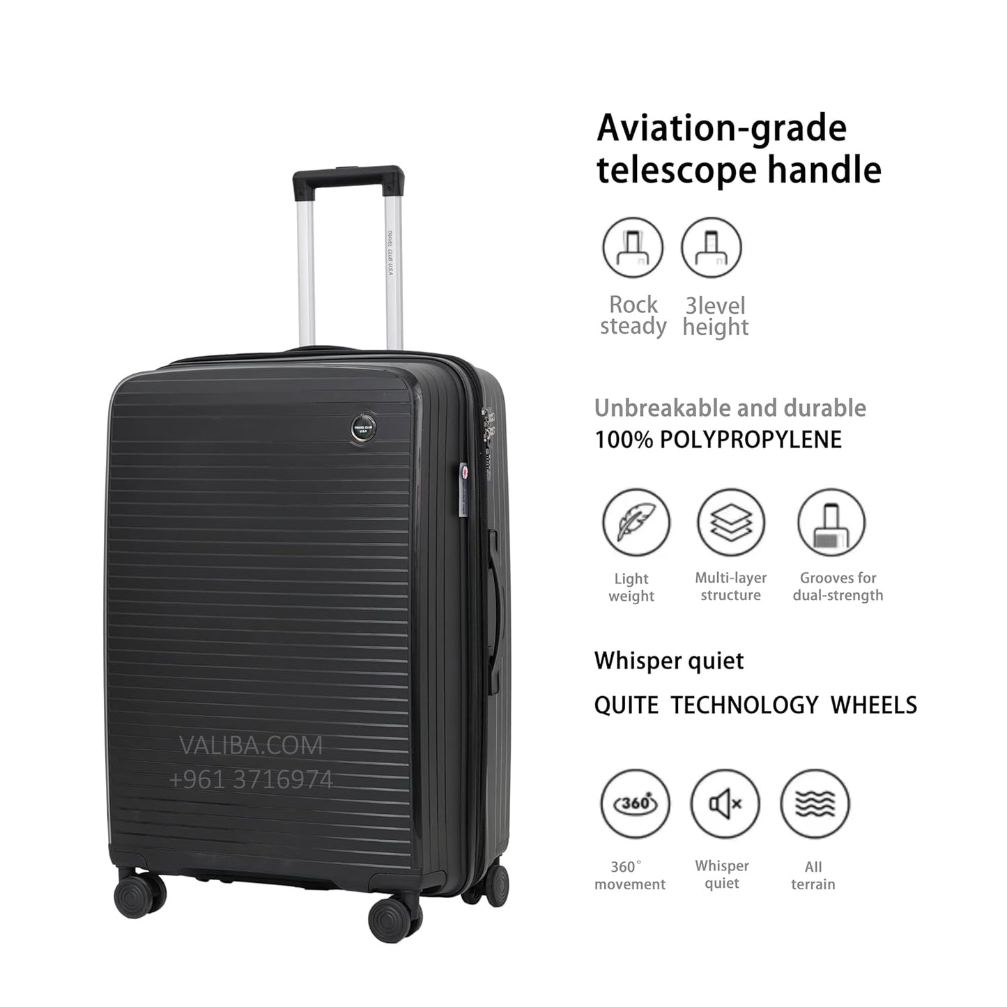 PP Luggage - 20" - Black